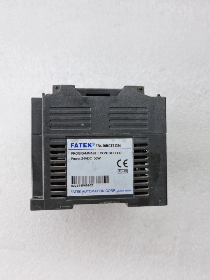 Used Fatek FBs-20MCT2-D24 24VDC 36W PROGRAMMABLE CONTROLLER